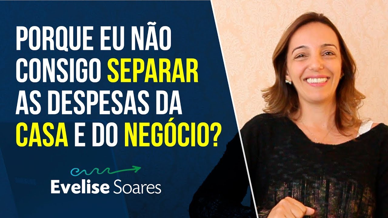 separar as despesas é uma tarefa que exige muita disciplina.